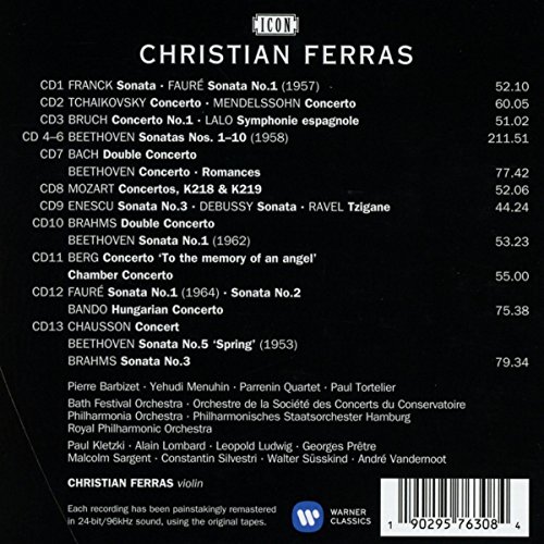 Christian Ferras: Icon - The complete HMV & Telefunken Recordings