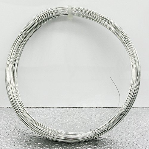 Christoph Palme Leuchten - Alambre de hierro galvanizado atado, 0,4 mm de grosor y 50 m de largo, también para manualidades