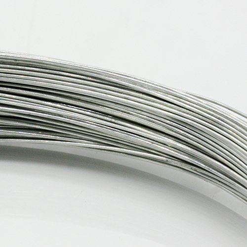 Christoph Palme Leuchten - Alambre de hierro galvanizado atado, 0,4 mm de grosor y 50 m de largo, también para manualidades
