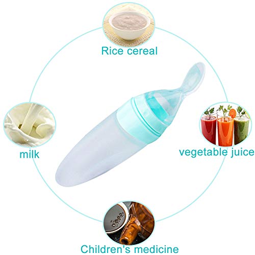 Chupete Fruta Bebe - WENTS Alimentador de Fruta de Silicona para Bebé y Niños Pequeños, Biberón con Cuchara Dispensadora de Comida Infantil de Silicona A Prueba de Fugas