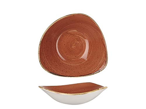 Churchill 382525 Stonecast - Copa de porcelana, color naranja, 23,5 cm