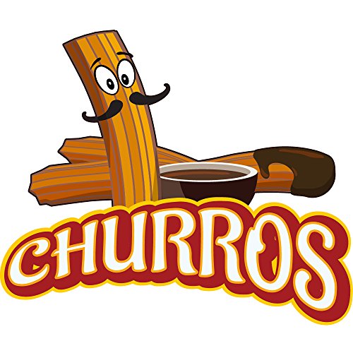 Churros - Adhesivo para cartel de concesión (61 cm)