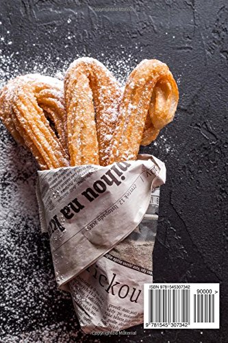 Churros in a Paper Cone Sweet Sugar Treat Journal: 150 Page Lined Notebook/Diary