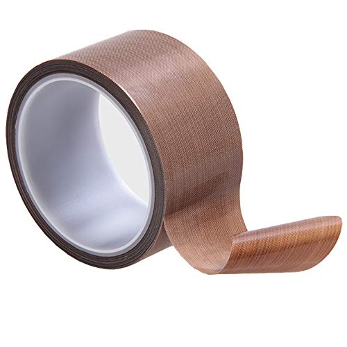 Cinta adhesiva de teflón para máquina de envasado al vacío, FORTSPANG, cinta adhesiva de alta temperatura, PTFE, apta para FoodSaver, Seal A Meal, Weston, autoadhesiva, 50 mm x 10 m
