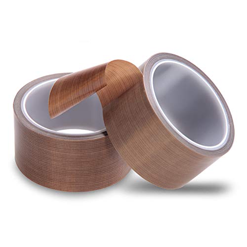 Cinta adhesiva de teflón para máquina de envasado al vacío, FORTSPANG, cinta adhesiva de alta temperatura, PTFE, apta para FoodSaver, Seal A Meal, Weston, autoadhesiva, 50 mm x 10 m