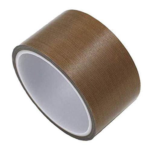Cinta adhesiva de teflón para máquina de envasado al vacío, FORTSPANG, cinta adhesiva de alta temperatura, PTFE, apta para FoodSaver, Seal A Meal, Weston, autoadhesiva, 50 mm x 10 m