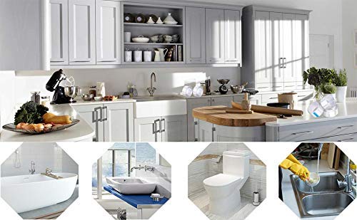 Cinta adhesiva multifuncional no residual para uso en interiores o exteriores, resistente al agua y al moho, cinta adhesiva transparente para baño, cocina, fregadero, lavabo, ducha, inodoro y pared