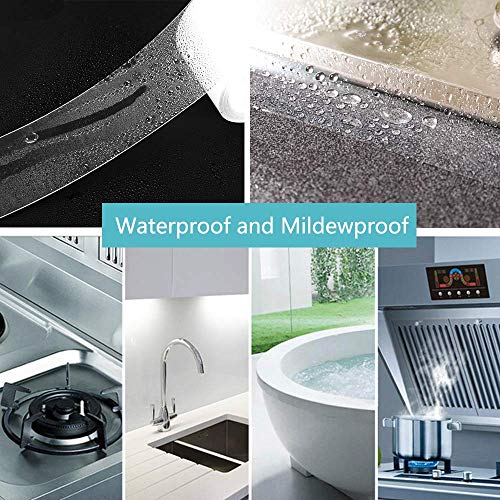 Cinta adhesiva multifuncional no residual para uso en interiores o exteriores, resistente al agua y al moho, cinta adhesiva transparente para baño, cocina, fregadero, lavabo, ducha, inodoro y pared
