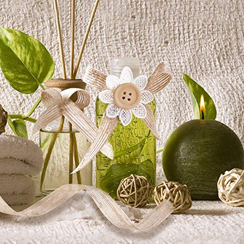 Cinta de Arpillera 3 Rollos Rollo de Cinta natural para Decoración de Boda Eventos Fiesta y Hogar 10m x 2cm