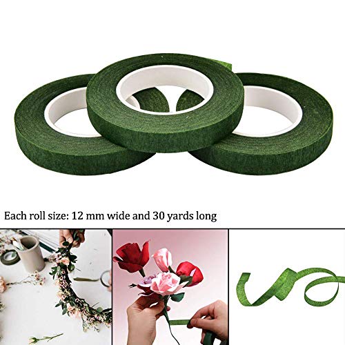 Cinta Floral Cinta, Cinta Adhesiva Flores autoadhesiva Florista Stem Cinta Envoltura para Bouquet Flores DIY Arte Artesanal ramo de envoltura florista boda suministros florals