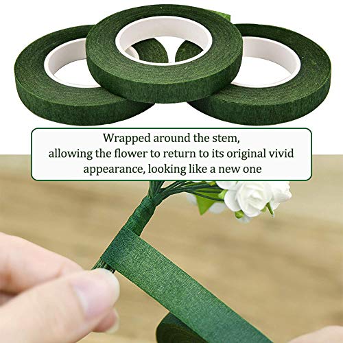 Cinta Floral Cinta, Cinta Adhesiva Flores autoadhesiva Florista Stem Cinta Envoltura para Bouquet Flores DIY Arte Artesanal ramo de envoltura florista boda suministros florals