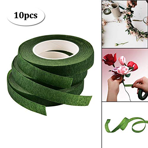 Cinta Floral Cinta, Cinta Adhesiva Flores autoadhesiva Florista Stem Cinta Envoltura para Bouquet Flores DIY Arte Artesanal ramo de envoltura florista boda suministros florals