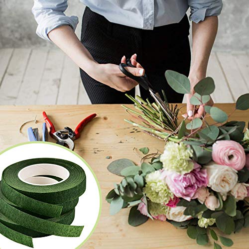 Cinta Floral Cinta, Cinta Adhesiva Flores autoadhesiva Florista Stem Cinta Envoltura para Bouquet Flores DIY Arte Artesanal ramo de envoltura florista boda suministros florals