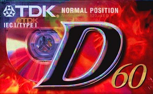 Cintas de Cassette Audio TDK 3 x D-60 - (60 minutos) Pack de 3 unidades