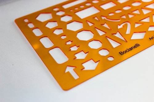 Círculo cuadrado rectangular flechas Ellipse triángulo Hexagon Pentágono símbolos dibujo plantilla de dibujo plantilla