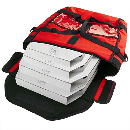CityBAG - Bolsa isotérmica roja 40 x 40 x 16 cm para Entrega de Pizza a Domicilio en Moto y Bicicleta