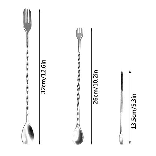 CKANDAY Juego de 36 piezas para hacer café y manualidades,32 plantillas para decoración de café + 2 rotuladores de leche +2 unidades de cuchara de mezclar con patrón de espiral,2 en 1,tarta de mousse