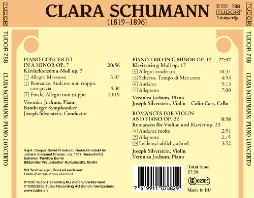 Clara Schumann: Piano Concerto, Piano Trio & 3 Romances