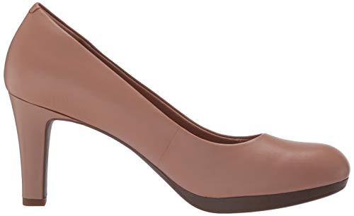 Clarks Adriel Viola, Zapatos de tacón con Punta Cerrada para Mujer, Piel de Bombones, 37.5 EU