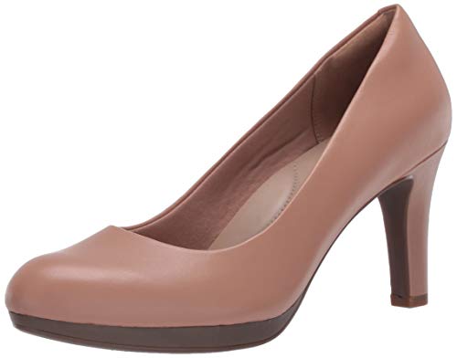Clarks Adriel Viola, Zapatos de tacón con Punta Cerrada para Mujer, Piel de Bombones, 37.5 EU