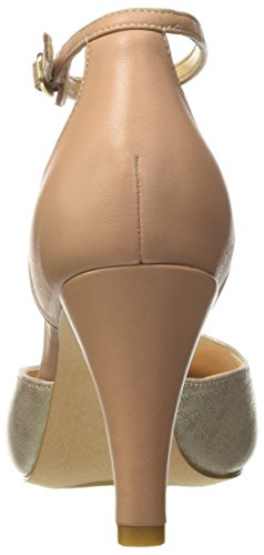 Clarks Dalia Tulip, Zapatos de Tacón para Mujer, Beige (Nude Combi), 36 EU