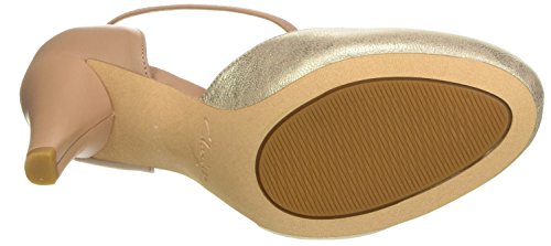 Clarks Dalia Tulip, Zapatos de Tacón para Mujer, Beige (Nude Combi), 36 EU