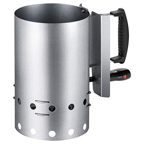 Clatronic EGA 3662 Encendedor eléctrico de Barbacoa para carbón o briquetas, Acero Inoxidable, Capacidad 1,5 Kg, 600W