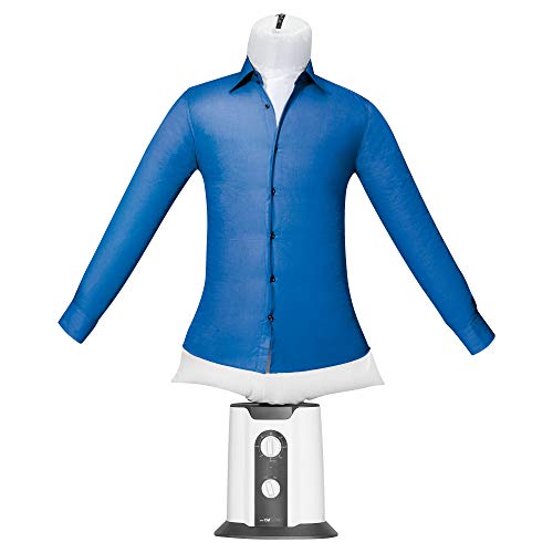 Clatronic HBB 3707 Maniquí de Planchado y Secado Automático, Planch, 850 W, Blanco/Gris