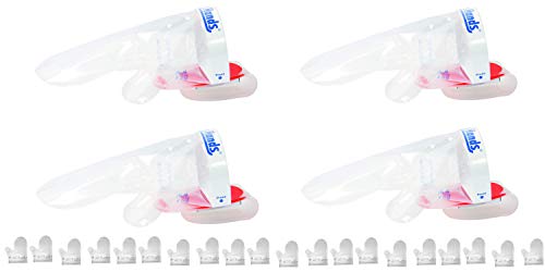 Clean Hands - Kit multiusos de guantes higiénicos profesionales con imán, para manipulación de alimentos, panaderías, alimentos, carne y pescado (4 unidades)