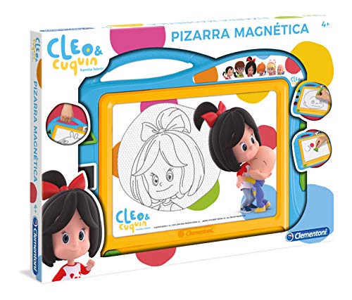 Clementoni- Pizarra Cleo&Cuquin, Multicolor (55220)