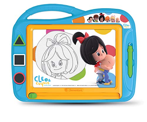 Clementoni- Pizarra Cleo&Cuquin, Multicolor (55220)