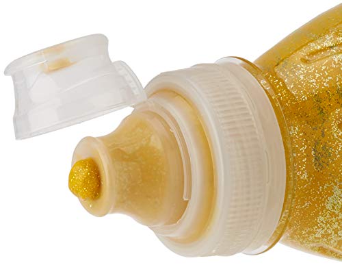 Cleopatre - PP250-7 - Pintura con purpurinas plateadas - Frasco de 250 ml - Amarillo dorado