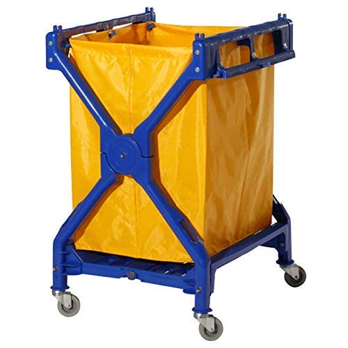 Clim Profesional Carro de lavandería Plegable Carro Plegable para Uso en lavandería, hospitales, hoteles, hostales o residencias. con Lona Resistente de 200 litros