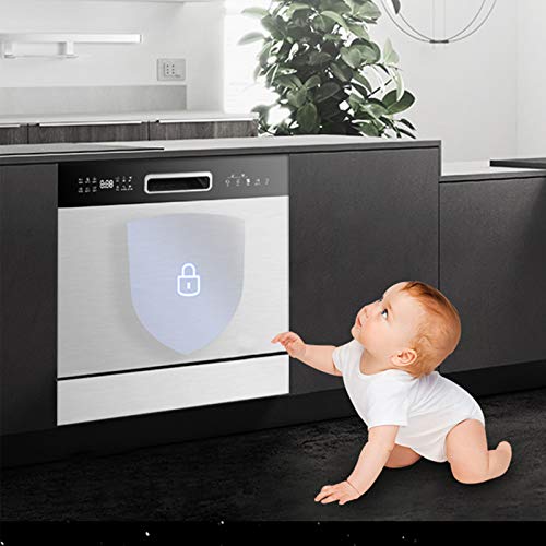 CLING Lavavajillas Compacto,Tasa De Esterilización 99,99%, Sistema De Lavado con Agua Blanda,Lavavajillas Inteligente