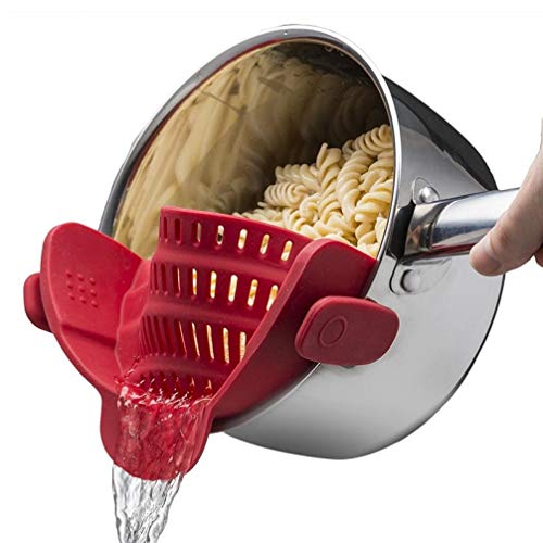 Clip 1 Pcs Universal de Silicona Colador Pot Embudo colador Novedades para la Cocina