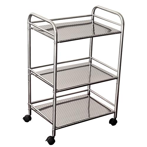clipop Carrito de cocina con ruedas baño carro cocina Carrito camarera presupuesto Carrito Multiusos (universal retención de carrito con 3, 4 o 5 pisos