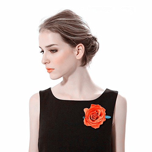 Clips de Pelo de Flor,Hebillas de Pelo de Flor 10 piezas Multicolor Rosa Clips de Pelo de Flor para Mujeres Niñas Fiesta Boda Suministros de Decoración de Fiesta de Disfraz