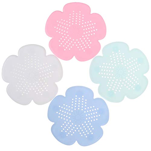 Clxygo-shaizz Los coladores de cocina, el filtro de drenaje Mat Gadgets silicona malla de filtro de Alcantarilla (verde, azul, rosa, blanco). (Color : White)