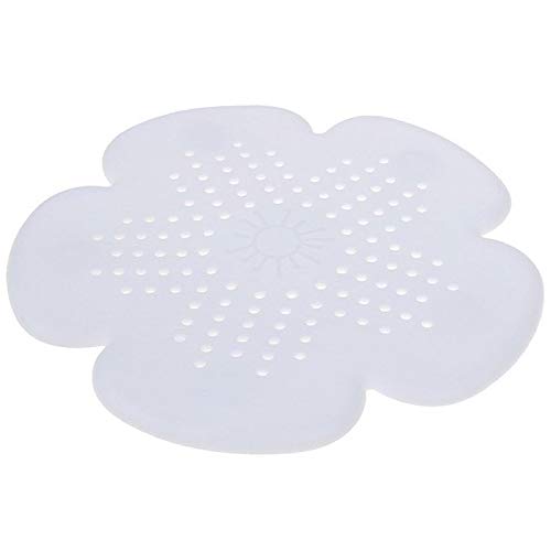 Clxygo-shaizz Los coladores de cocina, el filtro de drenaje Mat Gadgets silicona malla de filtro de Alcantarilla (verde, azul, rosa, blanco). (Color : White)