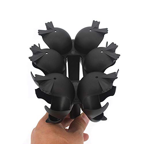CML - Huevera con forma de pingüino (6 rejillas), soporte multifuncional para cocina de huevos para refrigerador y herramientas de cocina para cocinar huevos comestibles