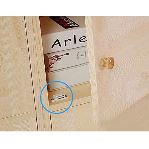 Coardor Cierre Armarios Magnético Pestillo Puerta 12 Piezas Para Puerta De Cocina Home Muebles Blanco Con Tornillos 60 Piezas