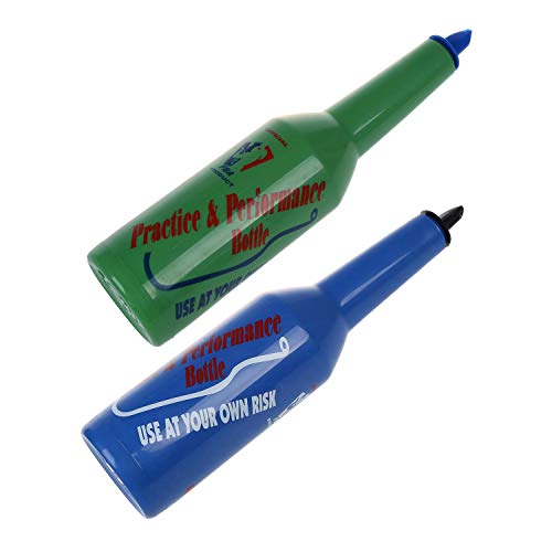 Cobeky 2 piezas Flair Bartender Bartender Práctica Bar Pub Botella Vino Coctelera - Verde y Azul