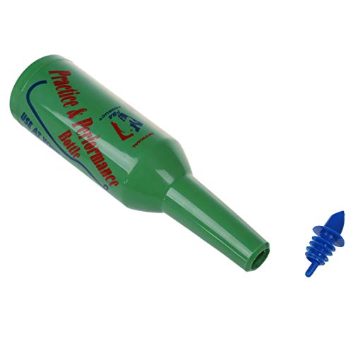 Cobeky 2 piezas Flair Bartender Bartender Práctica Bar Pub Botella Vino Coctelera - Verde y Azul