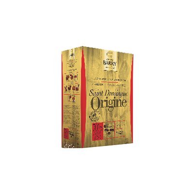 Cobertura de chocolate negro origen St Domingue 70% cacao Barry 1 kg