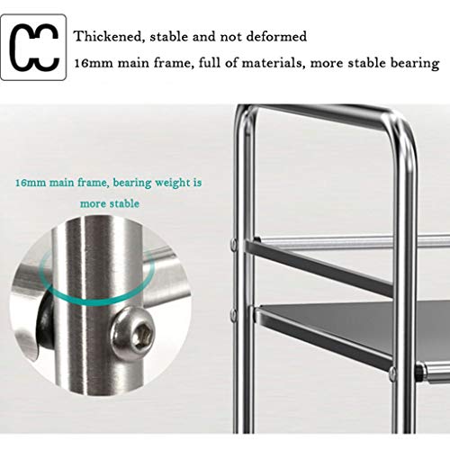 Cocina Entrepaños Cocina de acero inoxidable Encimera Estante de almacenamiento Rack Horno Vertical Rack Horno de microondas Multi-función Pot Rack Cubiertos Rack Spice Rack ( tamaño : 53cm )