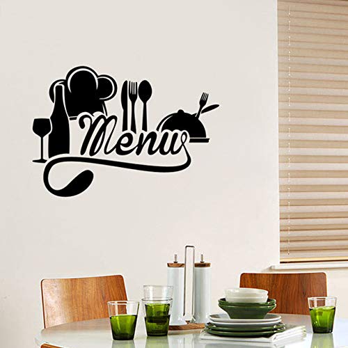 Cocina francesa Pegatina Restaurante Cocina Vinilos de pared Pegatinas DIY Decoración para el hogar Papel tapiz impermeable