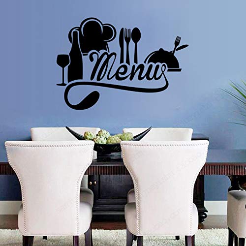 Cocina francesa Pegatina Restaurante Cocina Vinilos de pared Pegatinas DIY Decoración para el hogar Papel tapiz impermeable