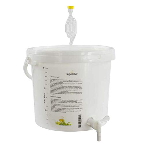 Cocinista Fermentador con Grifo y borboteador - 17l - Ideal para Hacer Cerveza en casa