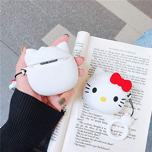 Cocomii Disney Armor AirPods Funda Nuevo [Lindo Personaje De Disney] Divertidos Dibujos Animados En 3D De Kawaii con Llavero Anillo [Moda] Adorable Ligero Case Carcasa for AirPods (AD.Hello Kitty)