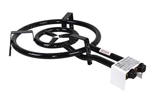Cofan Quemador Paellero a Gas, Acero, Gris, 44 cm